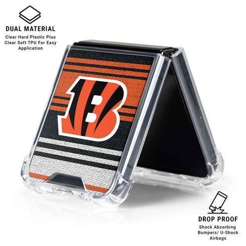 NFL Cincinnati Bengals Trailblazer Galaxy Z Flip6 Clear Case